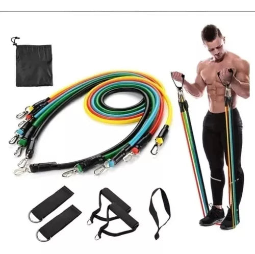 FlexPower|™ Kit Bandas Elásticas + Ejercitador de  Brazo